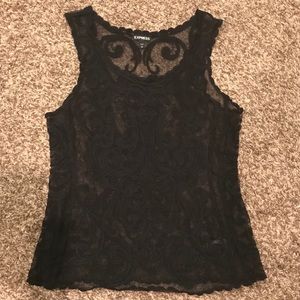 SOLD Express Black Lace Tank Size Small